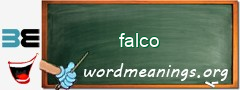 WordMeaning blackboard for falco